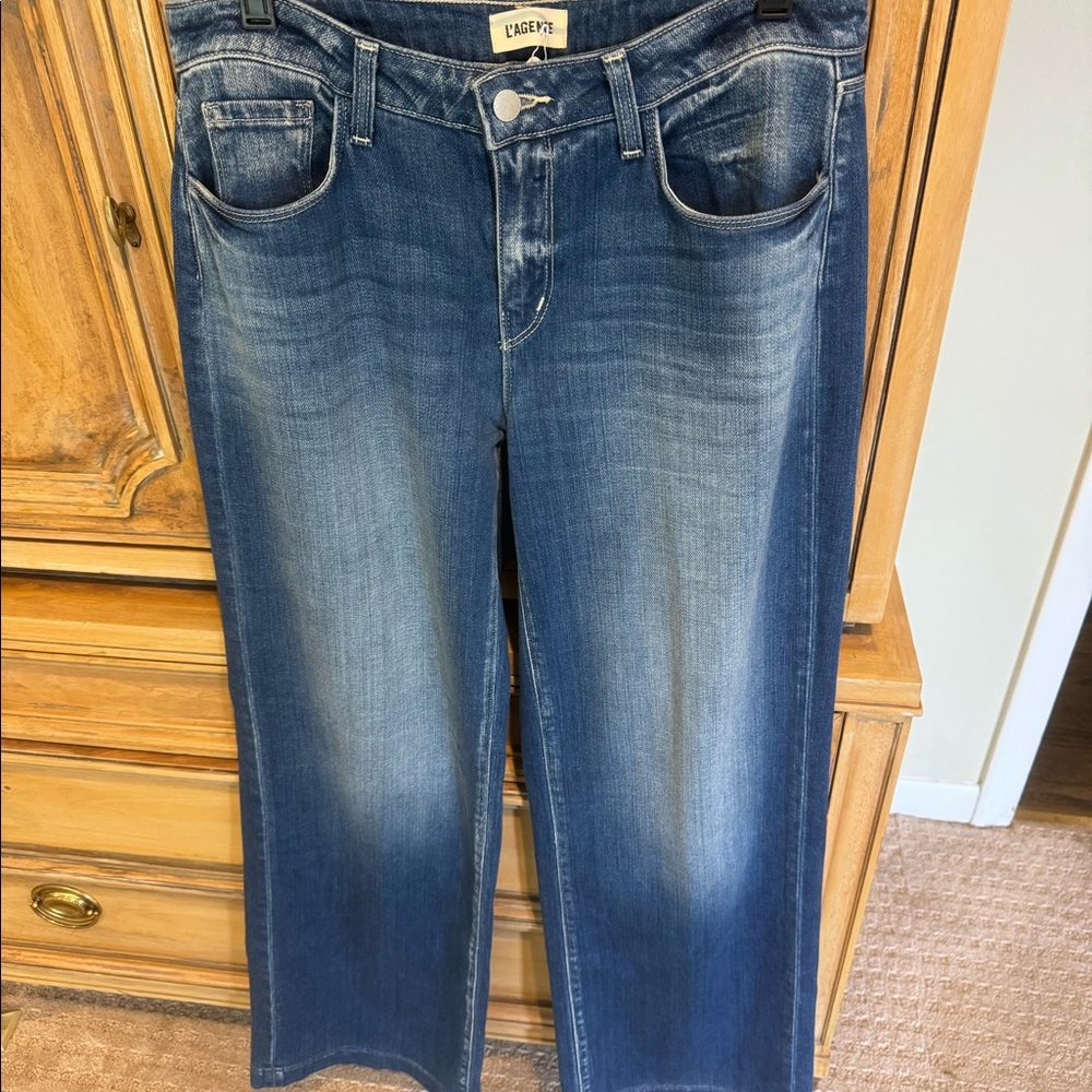 L’Agence Joanne low rise wide leg jean